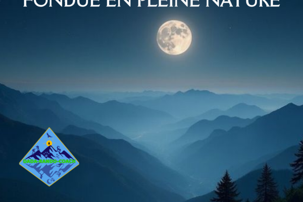 Randonnée lunaire et fondue en pleine Nature