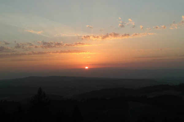 Die Alpen vom Emmental aus betrachtet