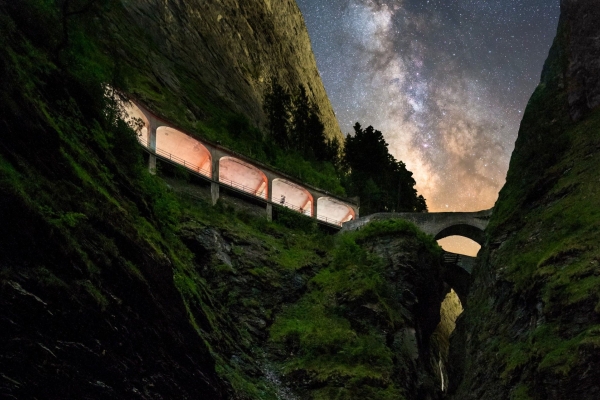 Wandernacht durch die Viamala-Schlucht