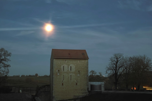 Le site romain au crépuscule